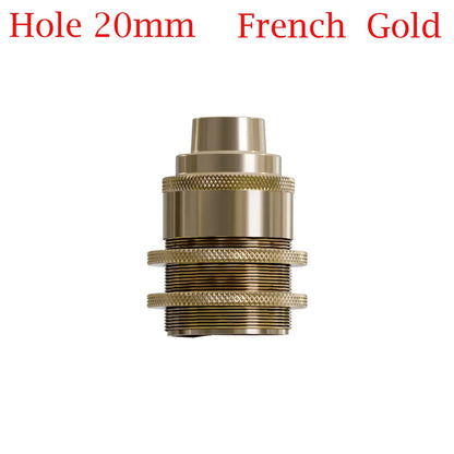 E27 Threaded Conduit Lamp Holder with Shade Rings – 20 mm, 5 Finishes - photo 10