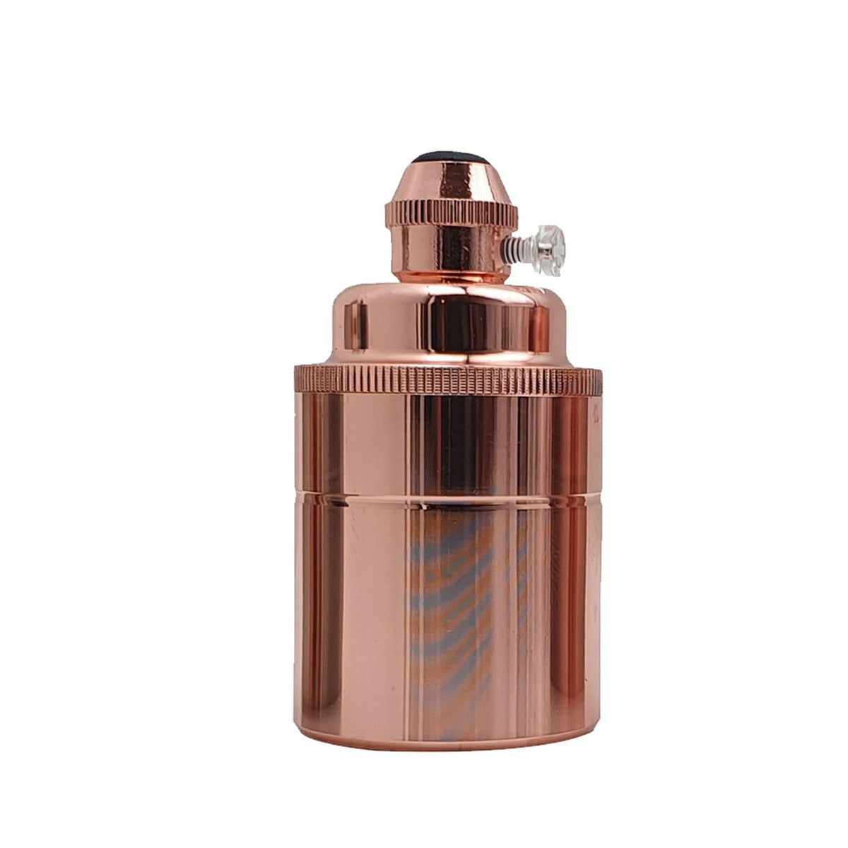 Industrial E27 Metal Lamp Holder – Copper or Rose Gold - Rose Gold, Standard, Single