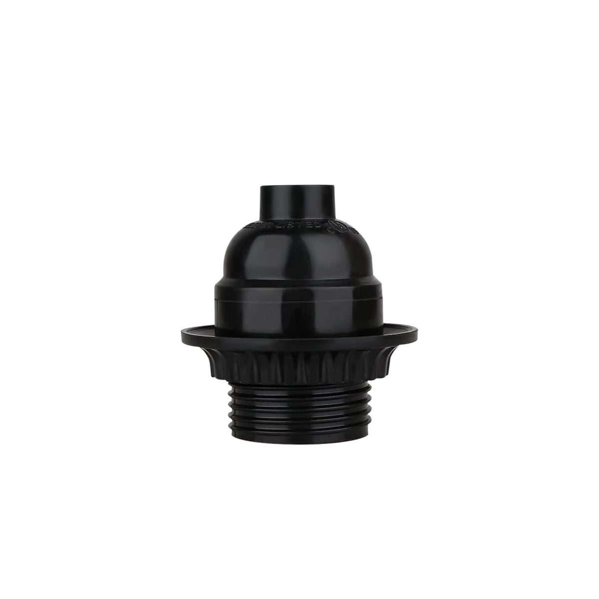 Black Bakelite E27 Lamp Holder with Shade Ring – 5.5 cm - photo 2