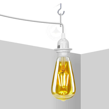 Plug-In Pendant Light Cord – White, 4.5 m, E27, No Shade Ring - photo 4