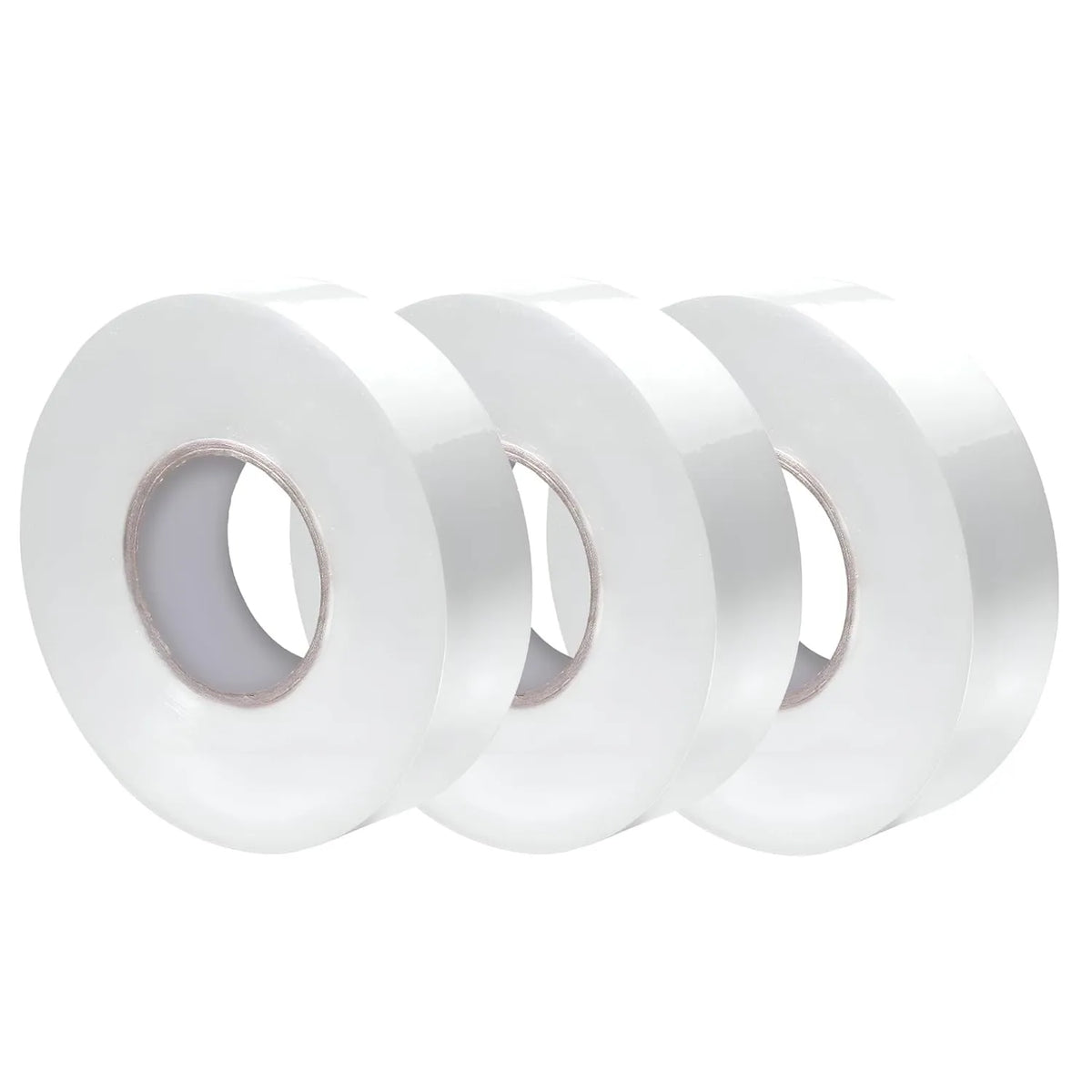 Electrical Insulation Tape 9m x 17mm White PVC Flame Retardant Wire Repair - Pack of 3