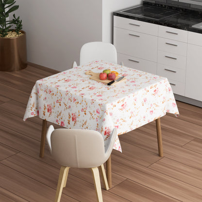 Floral Tablecloth – 4 Prints, Square or Rectangular, Wipe-Clean Polyester - photo 3
