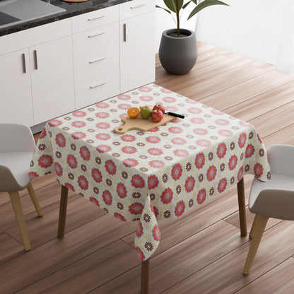 Floral Tablecloth – 4 Prints, Square or Rectangular, Wipe-Clean Polyester - photo 4
