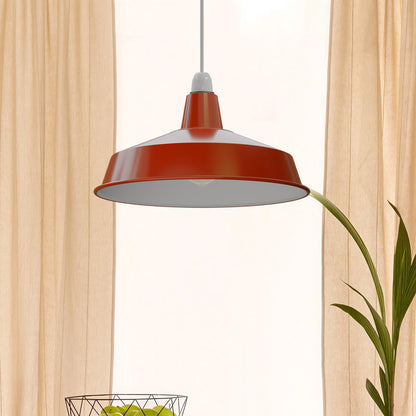 Industrial Enamel Lamp Shade 40 cm – Easy Fit, 6 Colours - photo 9