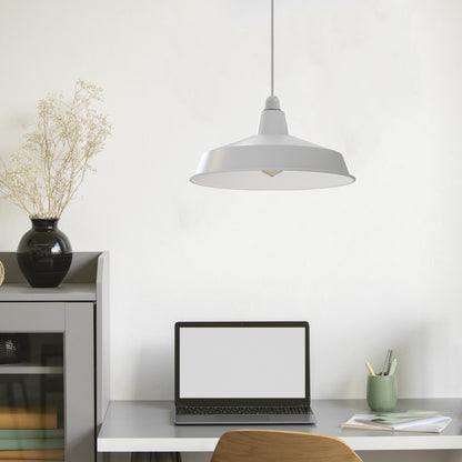 Industrial Enamel Lamp Shade 40 cm – Easy Fit, 6 Colours - photo 13