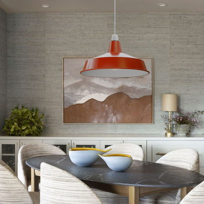 Industrial Enamel Lamp Shade 40 cm – Easy Fit, 6 Colours - photo 15