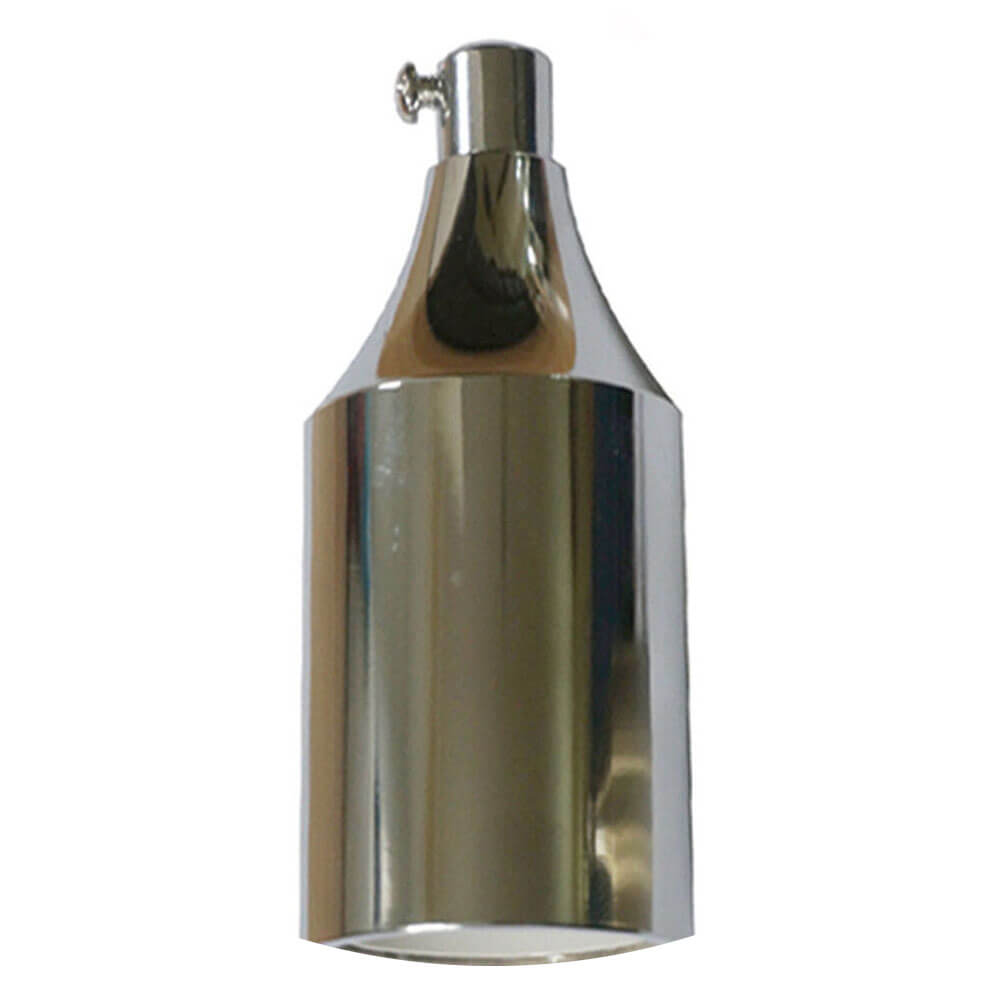 Bottle Shape E27 Lamp Holder – 8 Metal Finishes - Chrome, Standard, Single