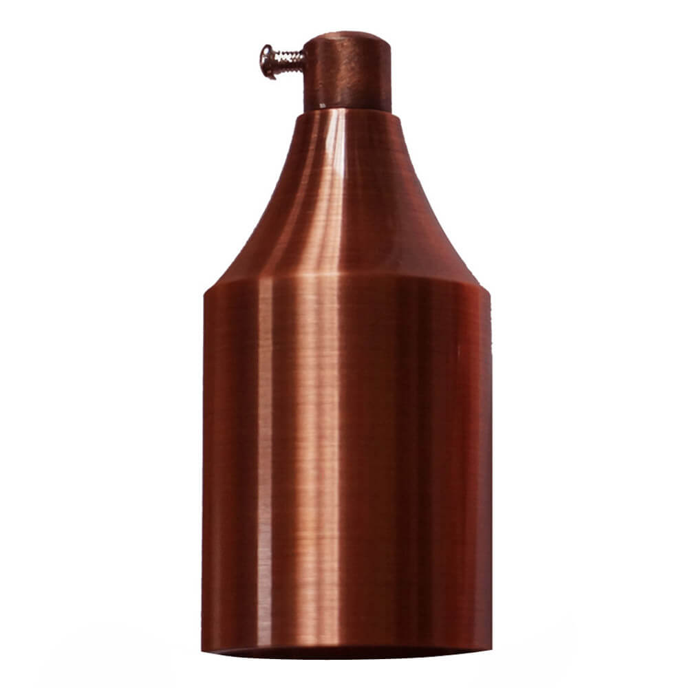 Bottle Shape E27 Lamp Holder – 8 Metal Finishes - Copper, Standard, Single