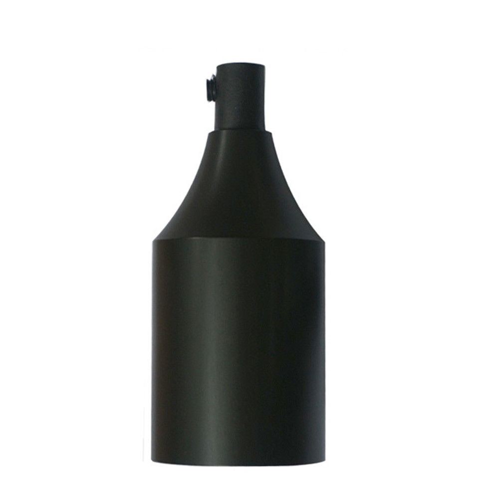 Bottle Shape E27 Lamp Holder – 8 Metal Finishes - Matt Black, Standard, Single