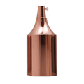 Bottle Shape E27 Lamp Holder – 8 Metal Finishes - Rose Gold, Standard, Single