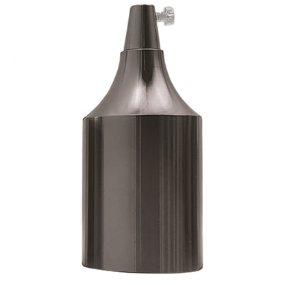 Bottle Shape E27 Lamp Holder – 8 Metal Finishes - Satin Nickel, Standard, Single