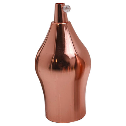 Curved E27 Lamp Holder – Electroplated Metal, 6 Finishes - Rose Gold, Standard, Single