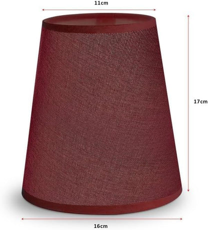 Fabric Lamp Shade 16-30 cm – Linen, Pleated or Cone, Easy Fit - photo 2