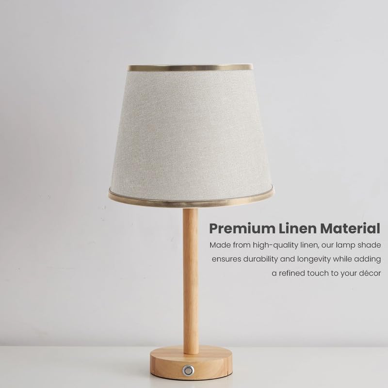 Fabric Lamp Shade 16-30 cm – Linen, Pleated or Cone, Easy Fit - photo 7