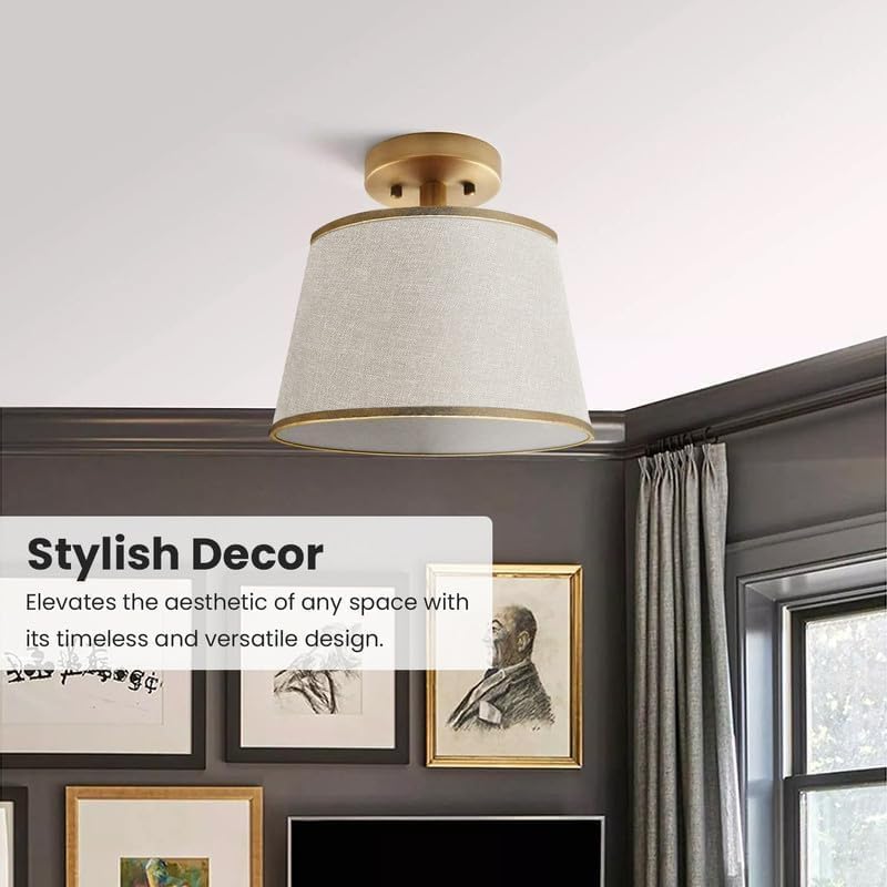 Fabric Lamp Shade 16-30 cm – Linen, Pleated or Cone, Easy Fit - photo 8