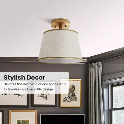 Fabric Lamp Shade 16-30 cm – Linen, Pleated or Cone, Easy Fit - photo 8