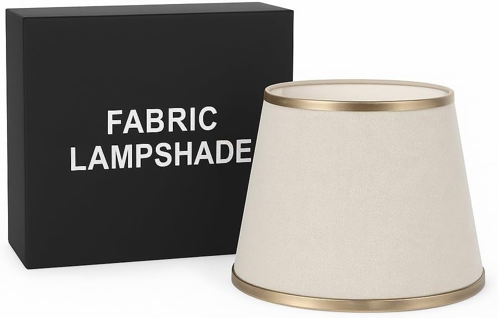 Fabric Lamp Shade 16-30 cm – Linen, Pleated or Cone, Easy Fit - photo 14