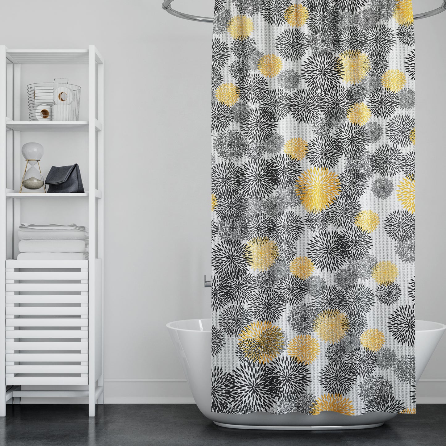 flexible shower curtain rail