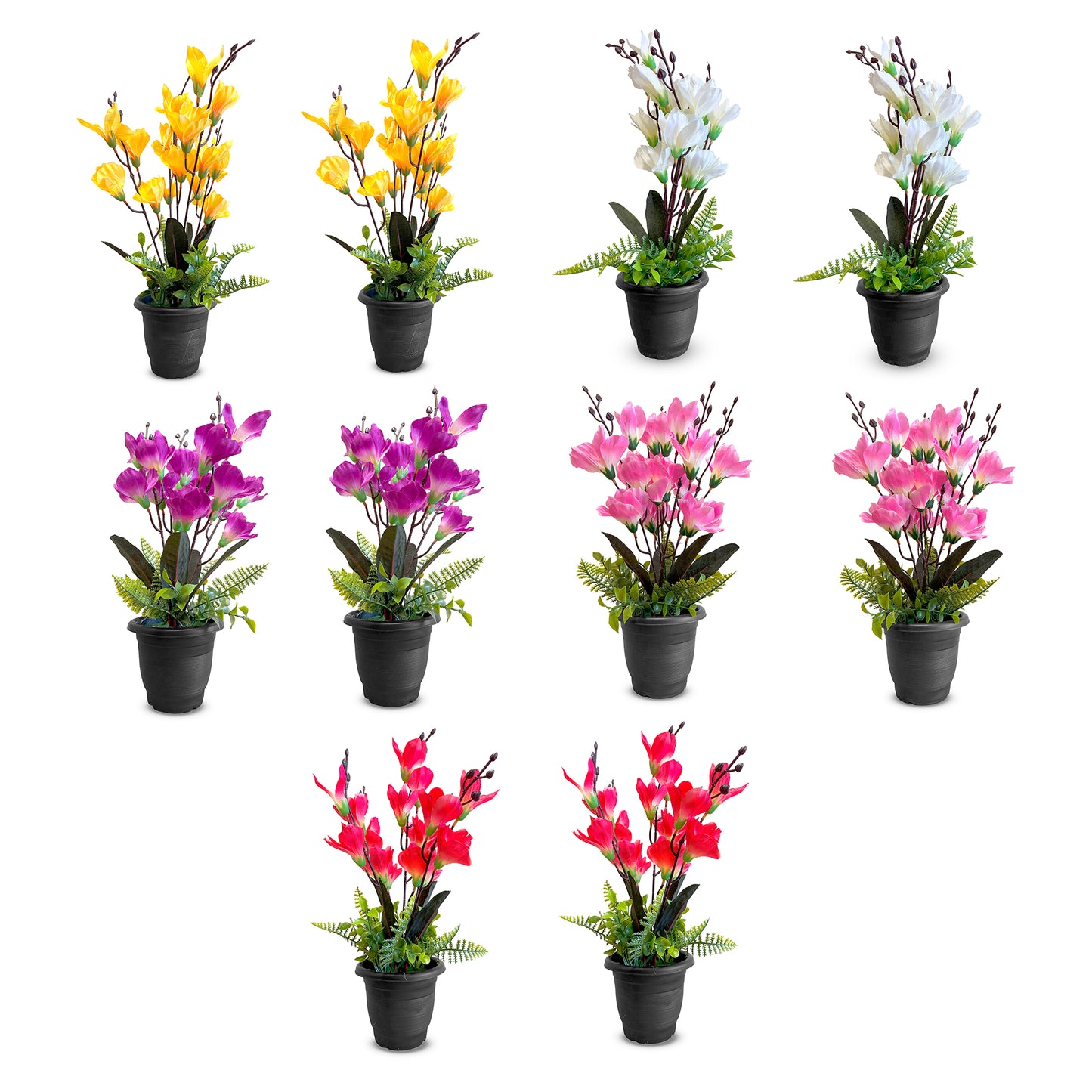 artificial orchids in pots | imitation orchids