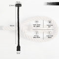 Black Rope Pendant Light – Twisted Rope Flex, 95 cm, E27