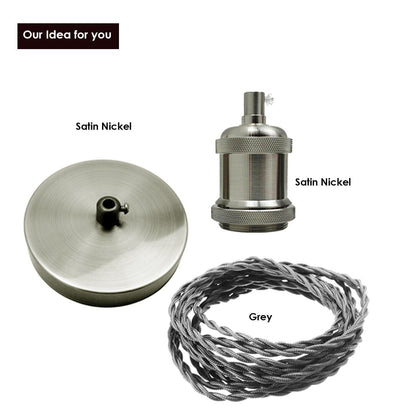Pendant Light Set – Mix Holder, Rose & Cable Colours, E27