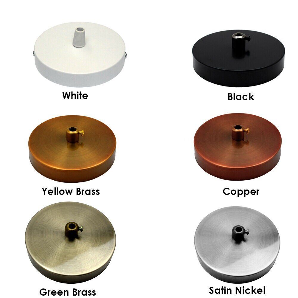 Fabric Cable Pendant Light Set – E27 Holder & Ceiling Rose, 8 Finishes - photo 7