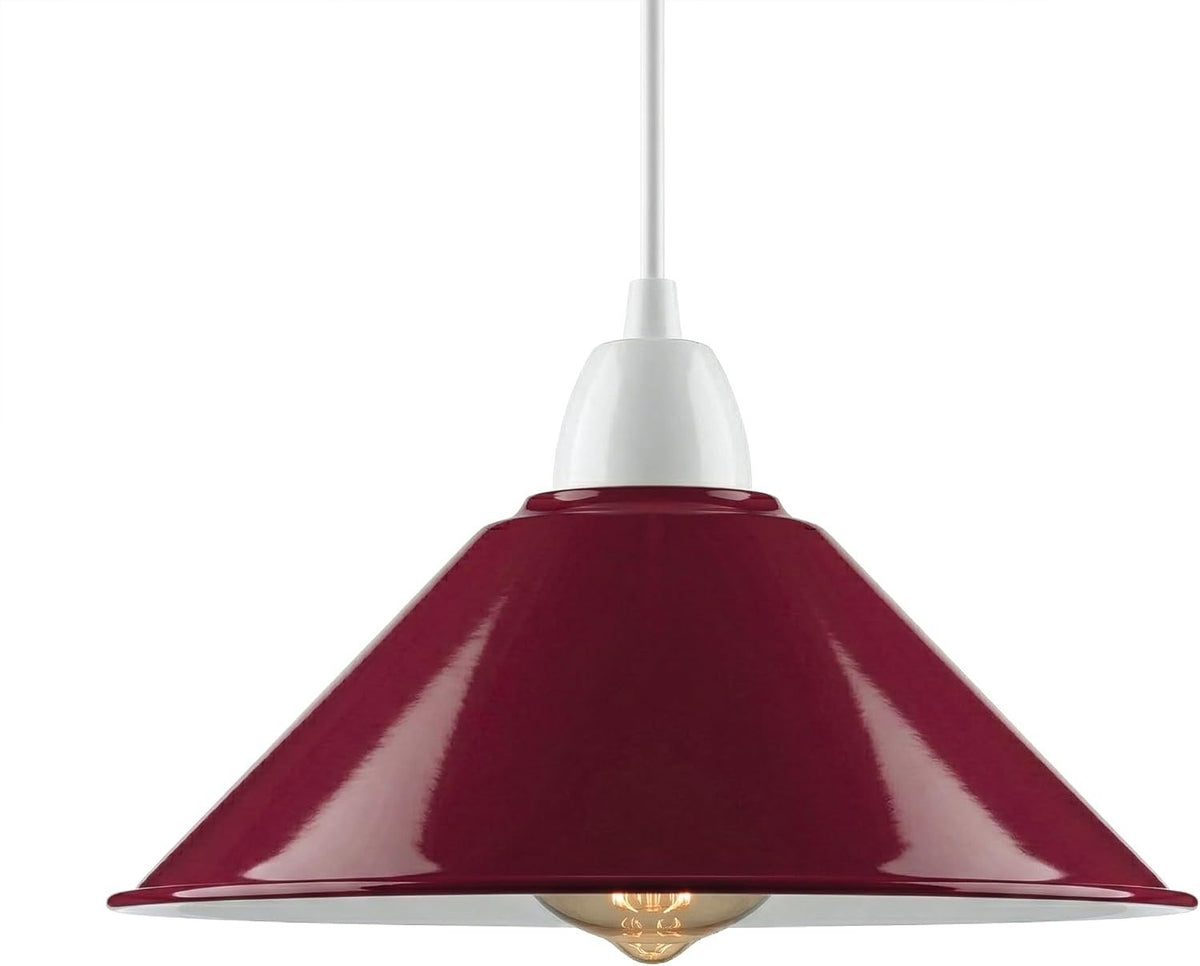 Flat Cone Lamp Shade 22 cm – Easy Fit, 28 Colours - photo 15