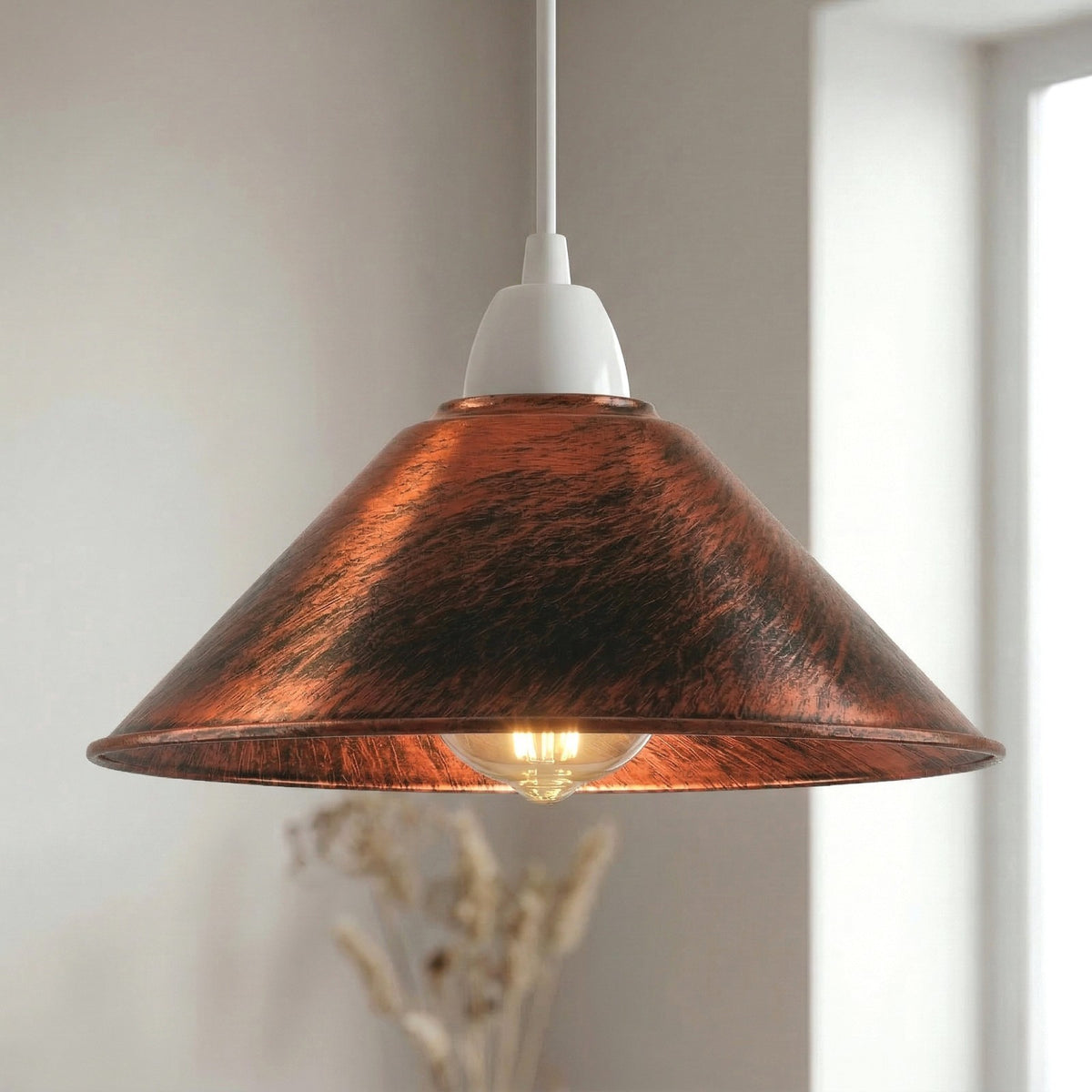 Flat Cone Lamp Shade 22 cm – Easy Fit, 28 Colours - photo 17
