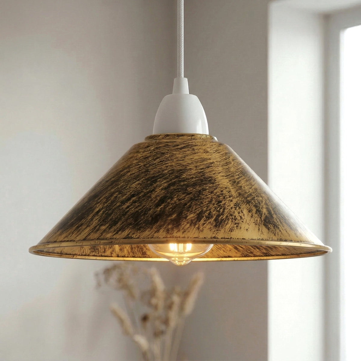Flat Cone Lamp Shade 22 cm – Easy Fit, 28 Colours - photo 18