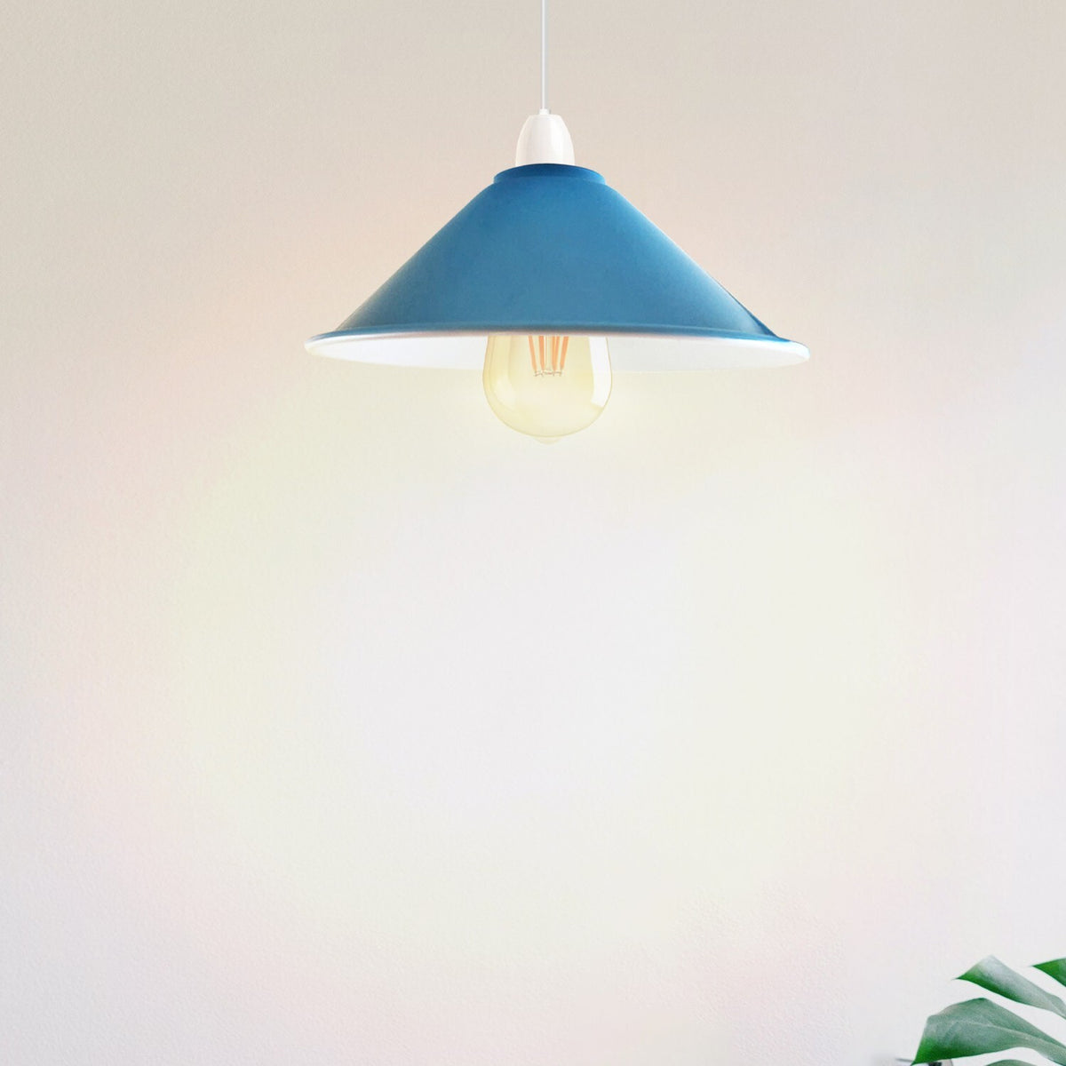 Flat Cone Lamp Shade 22 cm – Easy Fit, 28 Colours - photo 21