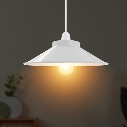 Flat Cone & Dome Lamp Shade – 25.5 or 32 cm, Easy Fit - photo 11