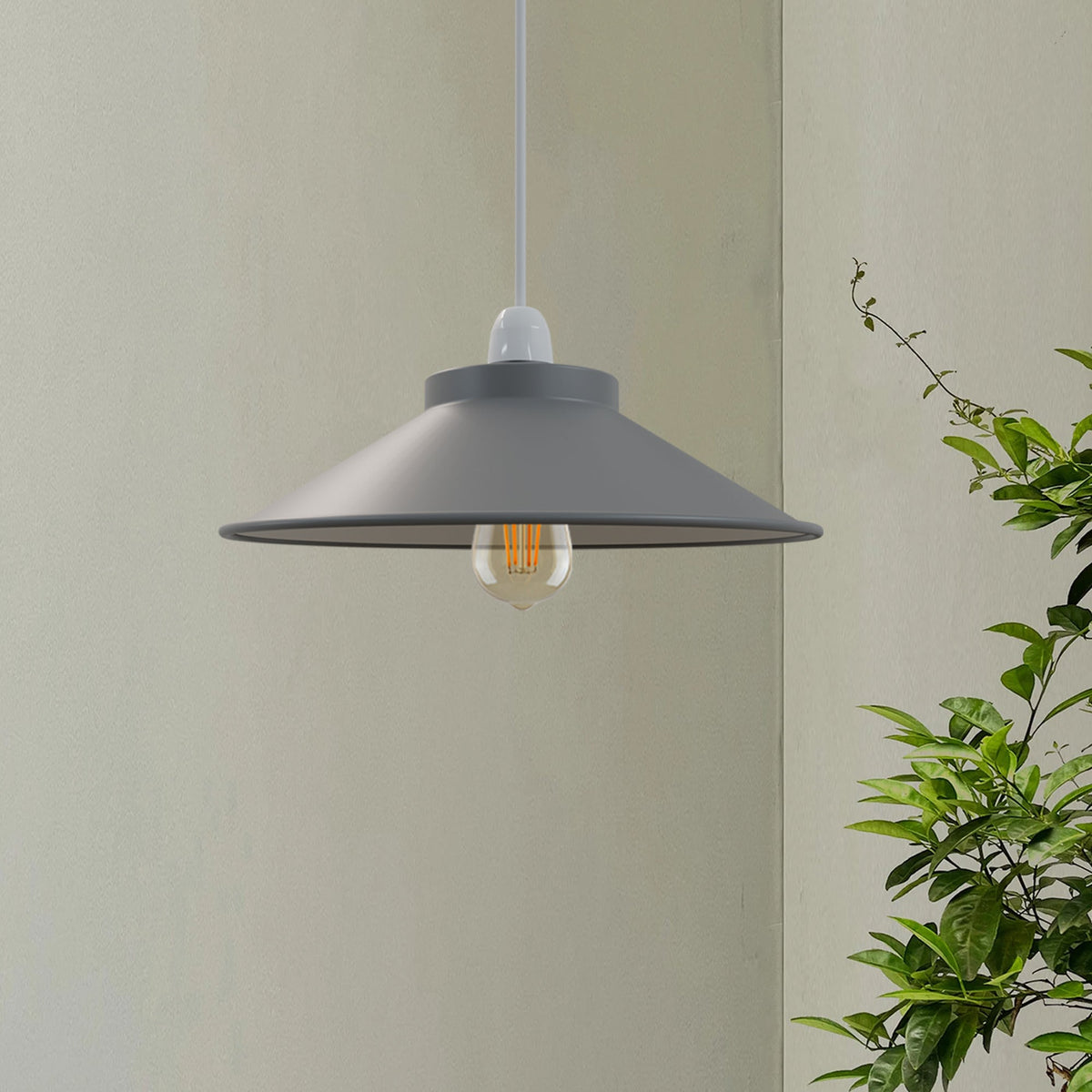 Flat Cone & Dome Lamp Shade – 25.5 or 32 cm, Easy Fit - photo 7