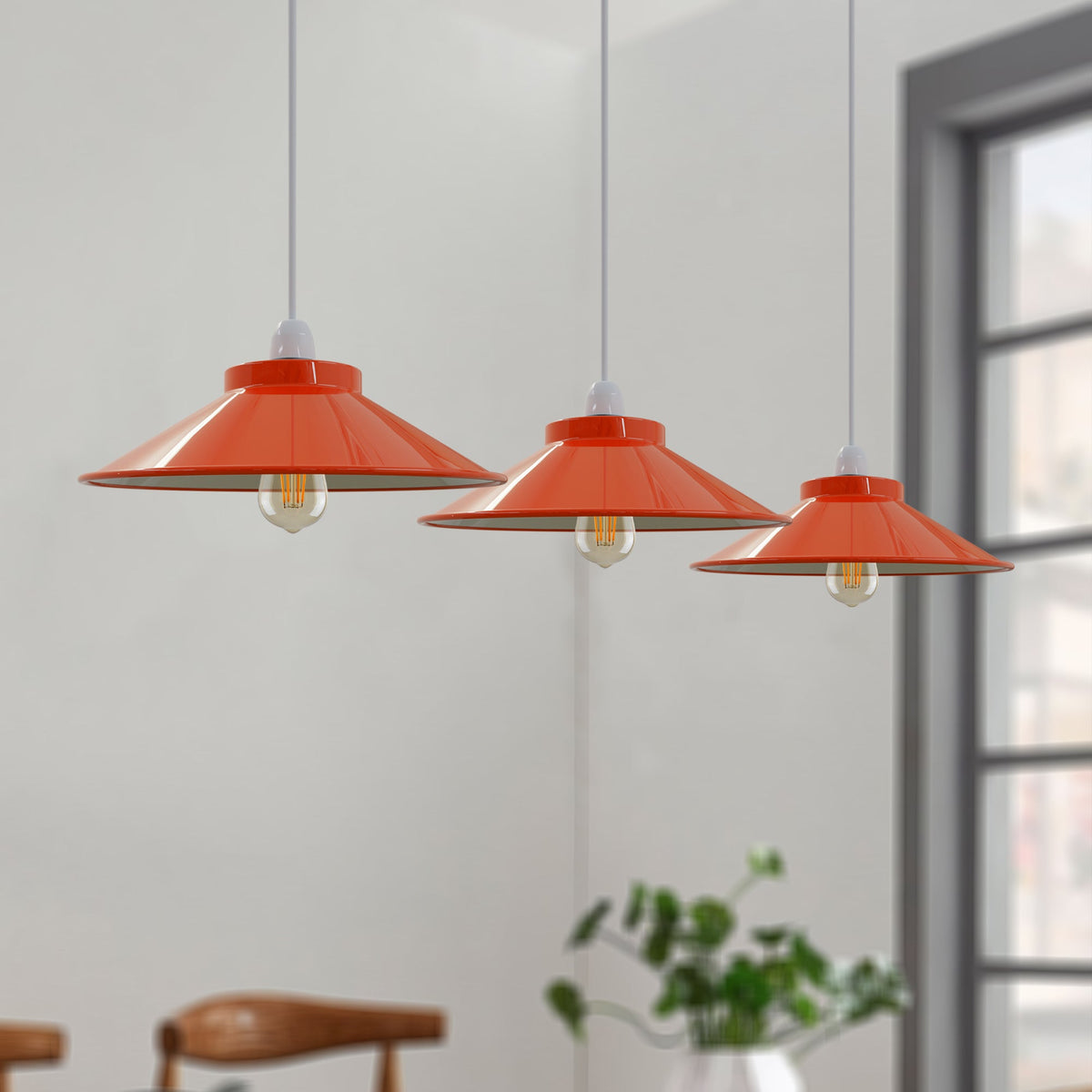 Flat Cone & Dome Lamp Shade – 25.5 or 32 cm, Easy Fit - photo 8