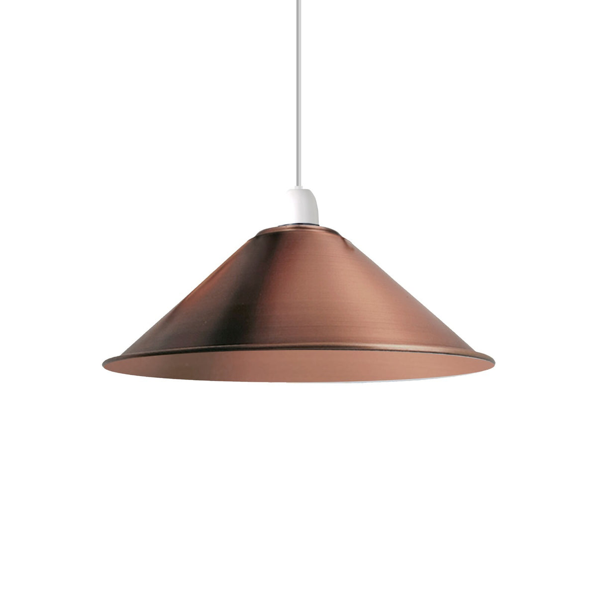 Flat Cone Lamp Shade 22 cm – Easy Fit, 28 Colours - photo 29