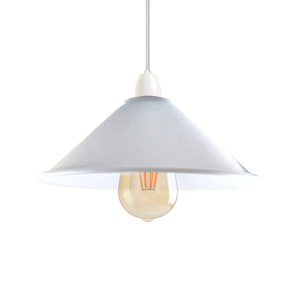 Flat Cone Lamp Shade 22 cm – Easy Fit, 28 Colours - photo 41