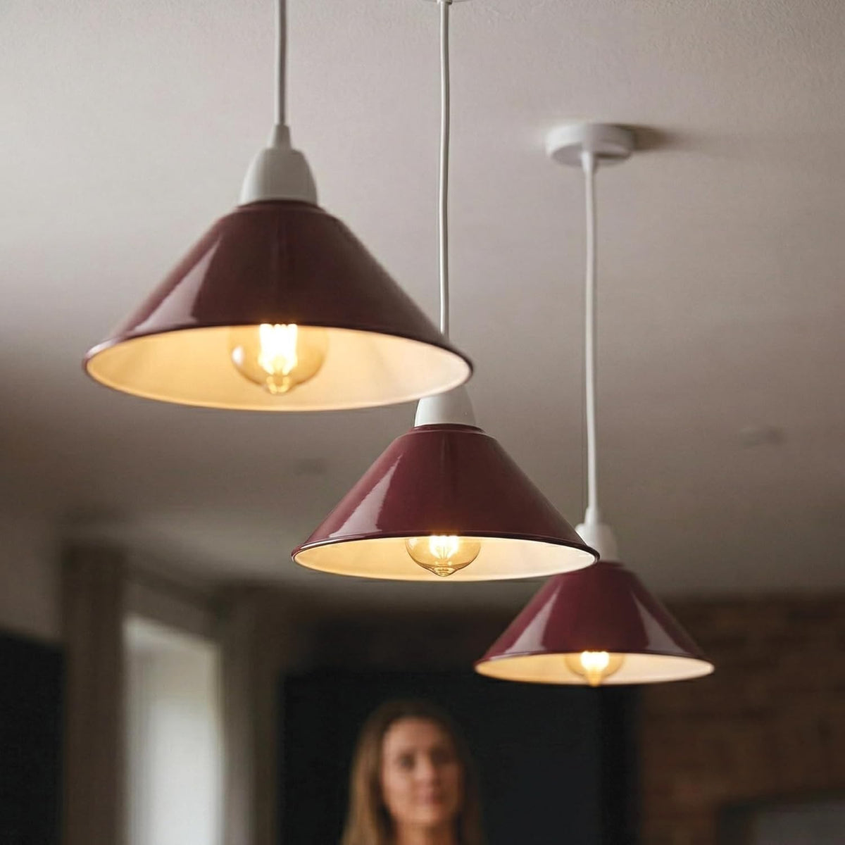 Flat Cone Lamp Shade 22 cm – Easy Fit, 28 Colours - photo 4