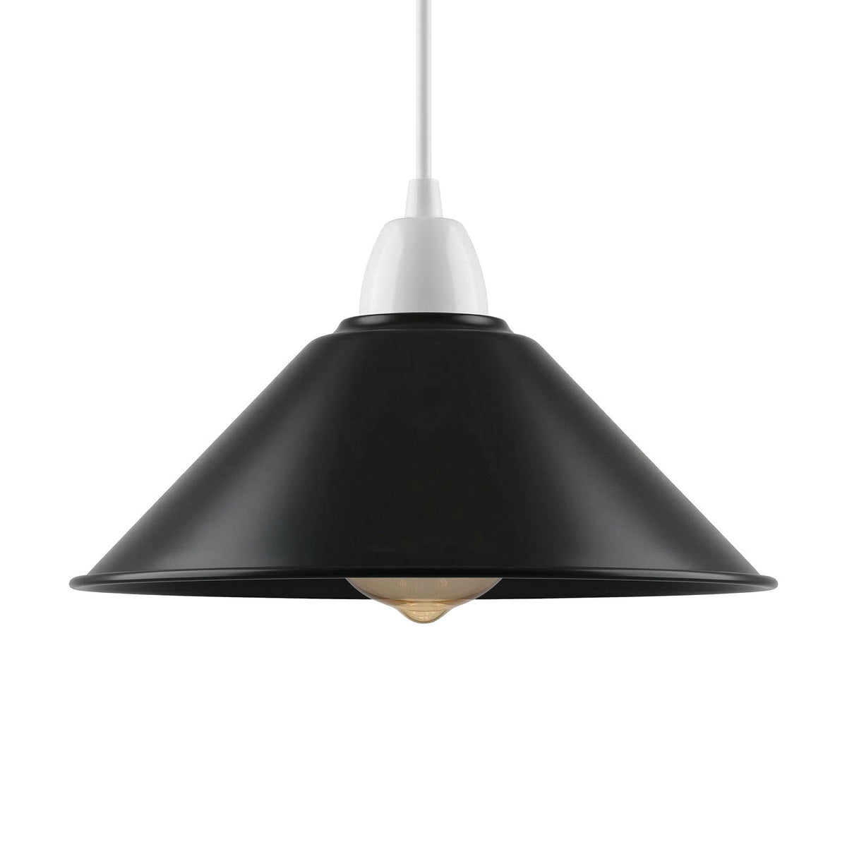 Flat Cone Lamp Shade 22 cm – Easy Fit, 28 Colours - photo 59