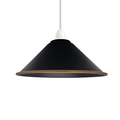 Flat Cone Lamp Shade 22 cm – Easy Fit, 28 Colours - photo 53