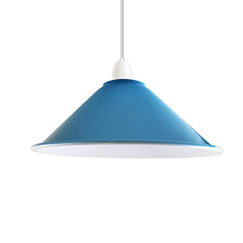 Flat Cone Lamp Shade 22 cm – Easy Fit, 28 Colours - photo 57