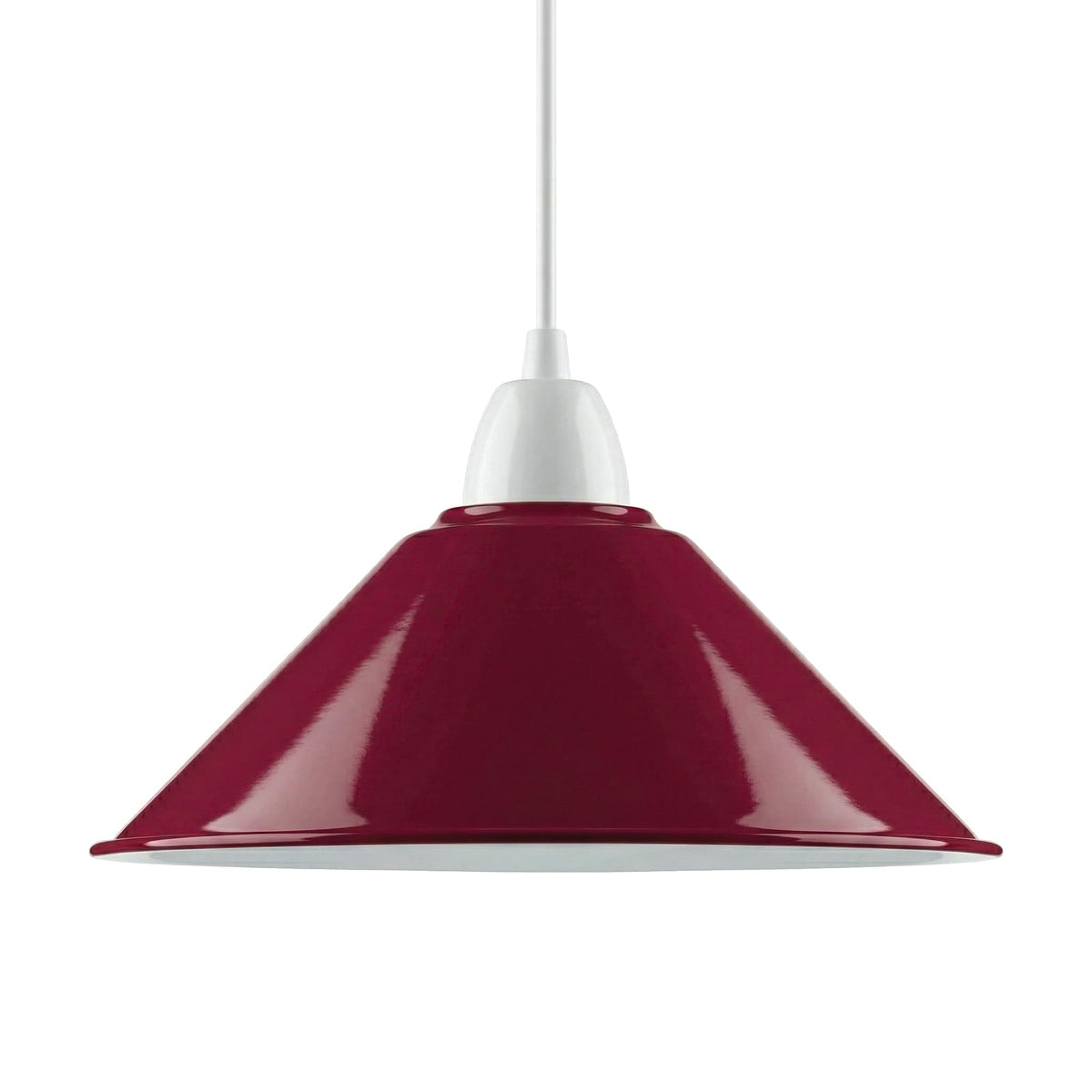 Flat Cone Lamp Shade 22 cm – Easy Fit, 28 Colours - photo 58