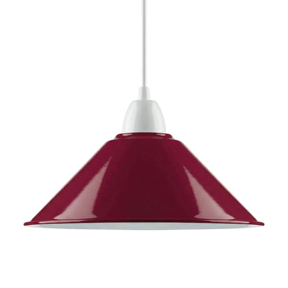 Flat Cone Lamp Shade 22 cm – Easy Fit, 28 Colours - photo 58