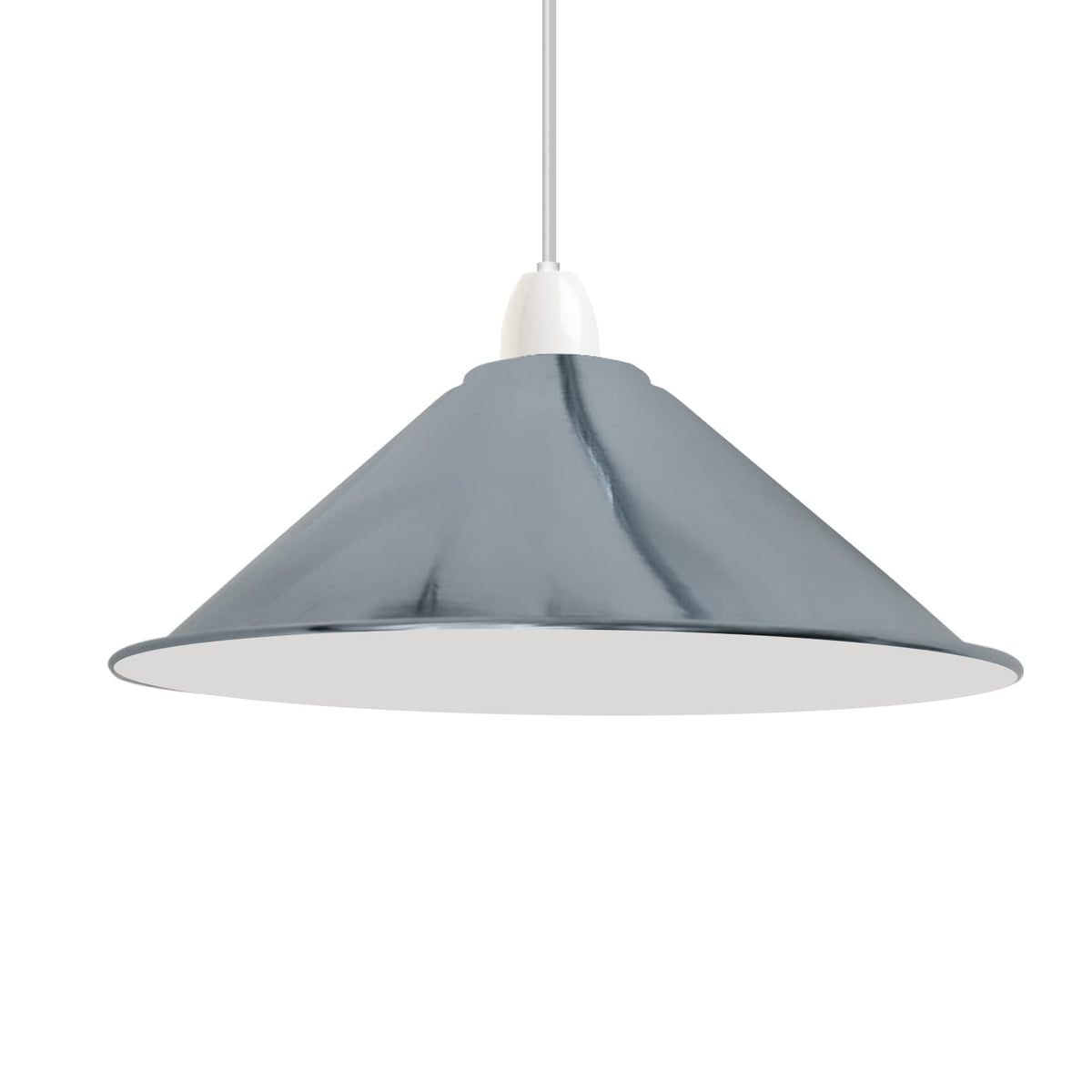 Flat Cone Lamp Shade 22 cm – Easy Fit, 28 Colours - photo 66