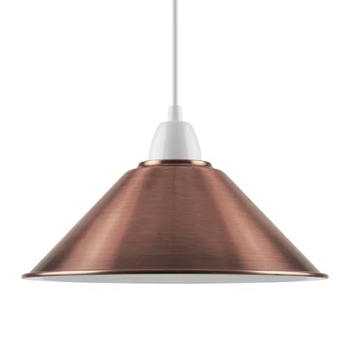 Flat Cone Lamp Shade 22 cm – Easy Fit, 28 Colours - photo 67