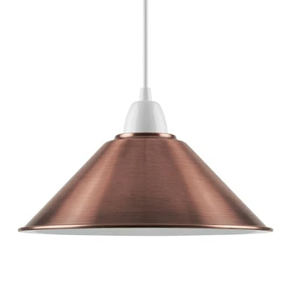 Flat Cone Lamp Shade 22 cm – Easy Fit, 28 Colours - photo 67