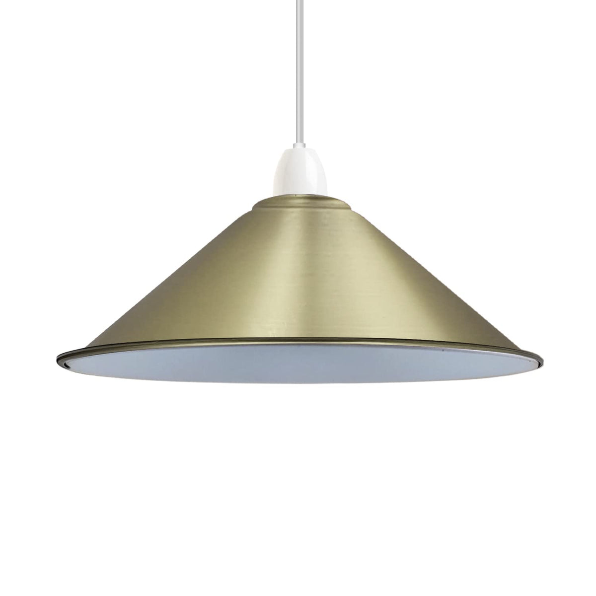 Flat Cone Lamp Shade 22 cm – Easy Fit, 28 Colours - photo 69