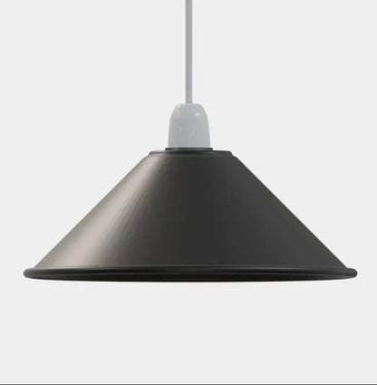 Flat Cone Lamp Shade 22 cm – Easy Fit, 28 Colours - photo 54