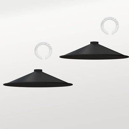 Flat Lamp Shade – 22 cm Metal Finishes or 40 cm Colours, Easy Fit - photo 16