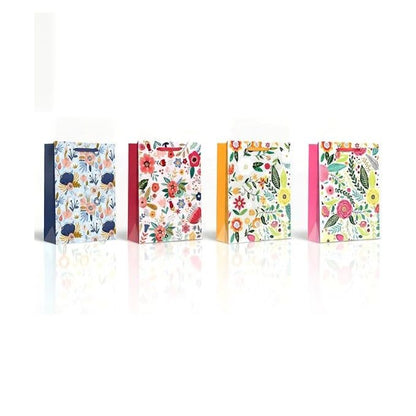 Floral Paper Gift Bags with Handles – Pack of 12, 4 Designs, 26 x 32 cm - photo 5