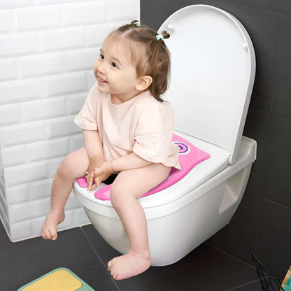 Folding Travel Potty Training Seat, Pack of 2 – Owl Design, Blue or Pink - photo 5