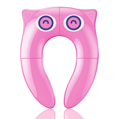 Folding Travel Potty Training Seat, Pack of 2 – Owl Design, Blue or Pink - photo 10